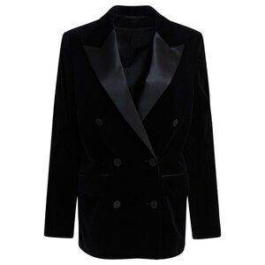Golden Goose Velvet And Satin Double-Breasted Blazer Tag Size 40 Women